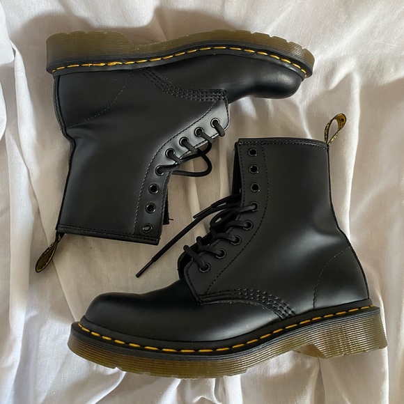 Dr. Martens Shoes - Dr. Martens Black Leather Boots